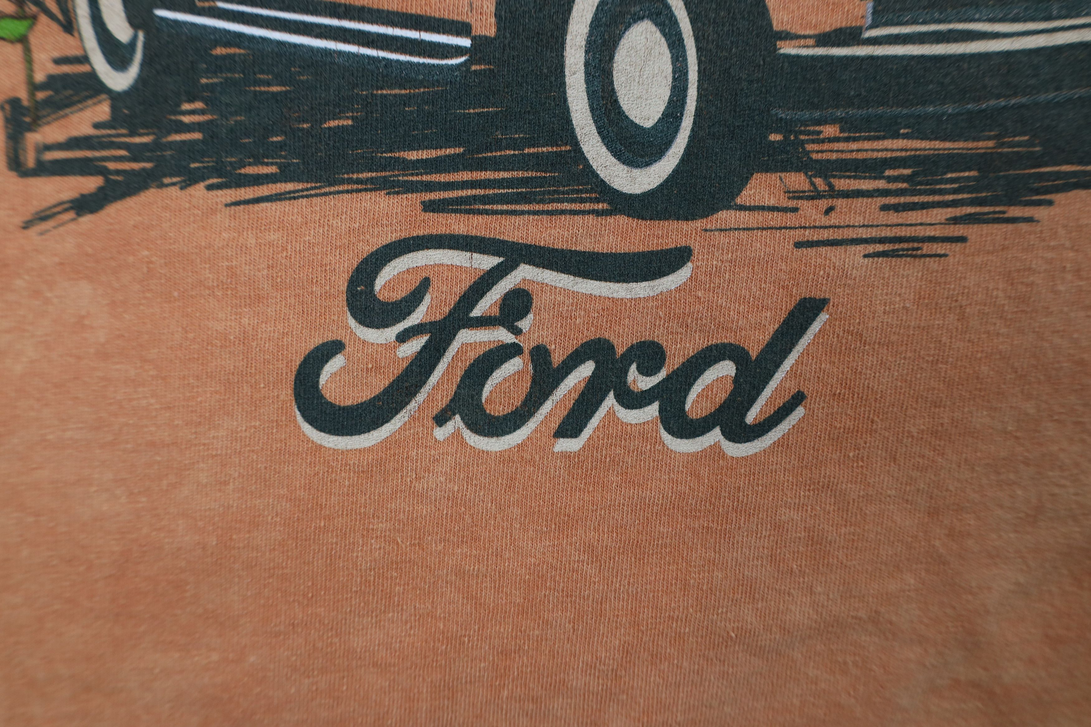 Vintage Retro Y2K Sunset Sunflower Ford Truck Cropped T-Shirt Orange Size L / US 10 / IT 46 - 5 Thumbnail