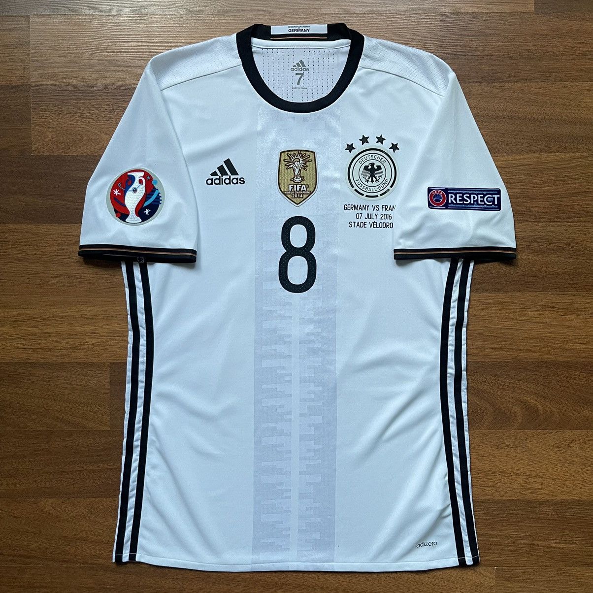 Adidas × Vintage GERMANY ADIDAS ADIZERO 2016 EURO HOME JERSEY #8 OZIL Size US L / EU 52-54 / 3 - 2 Thumbnail