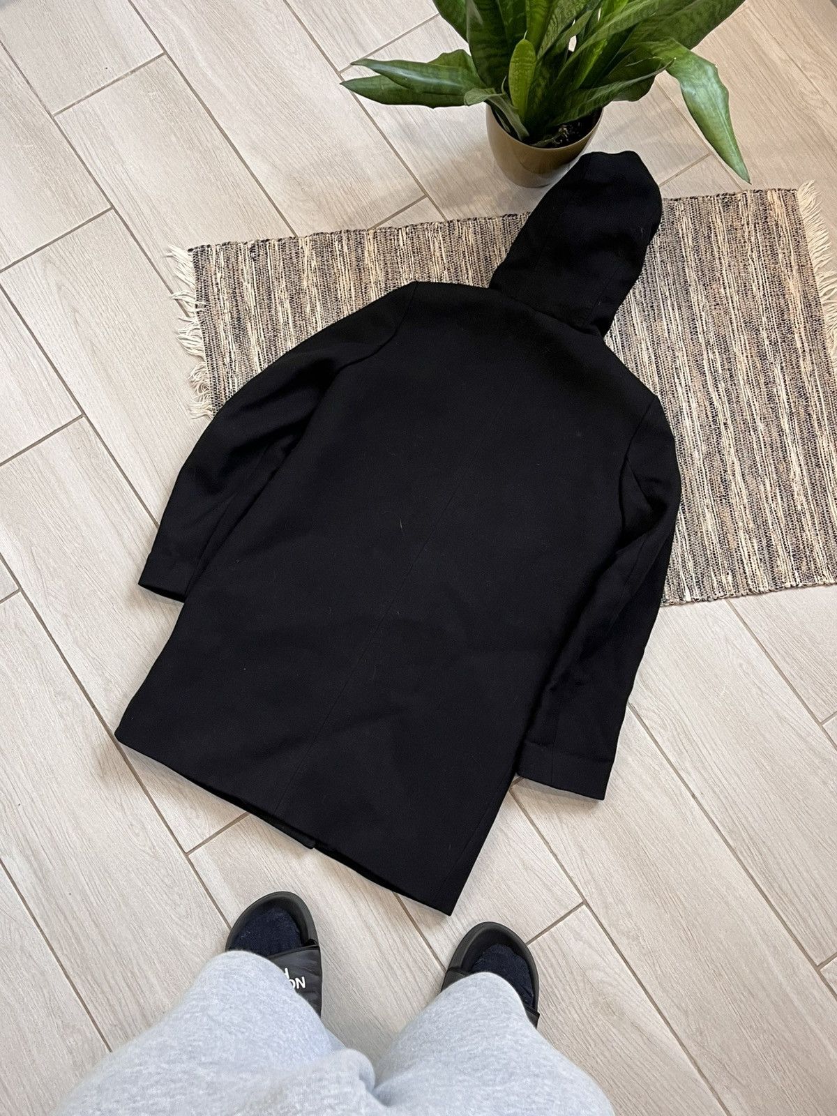 Sandro Sandro Wool Coat Black parka insulated luxury minimalistic Size XS / US 0-2 / IT 36-38 - 4 Thumbnail