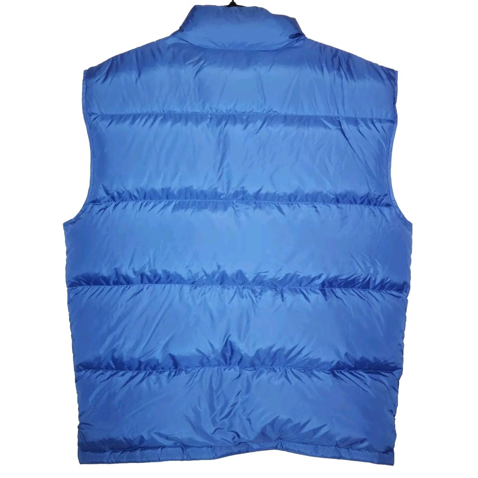 Eastern Mountain Sports EMS Goose Down Puffer Vest Cobalt Blue Packable Men's M Lightweight Insulated Stand-Up Collar Zipper Pocketed Wool? Size US M / EU 48-50 / 2 - 2 Thumbnail