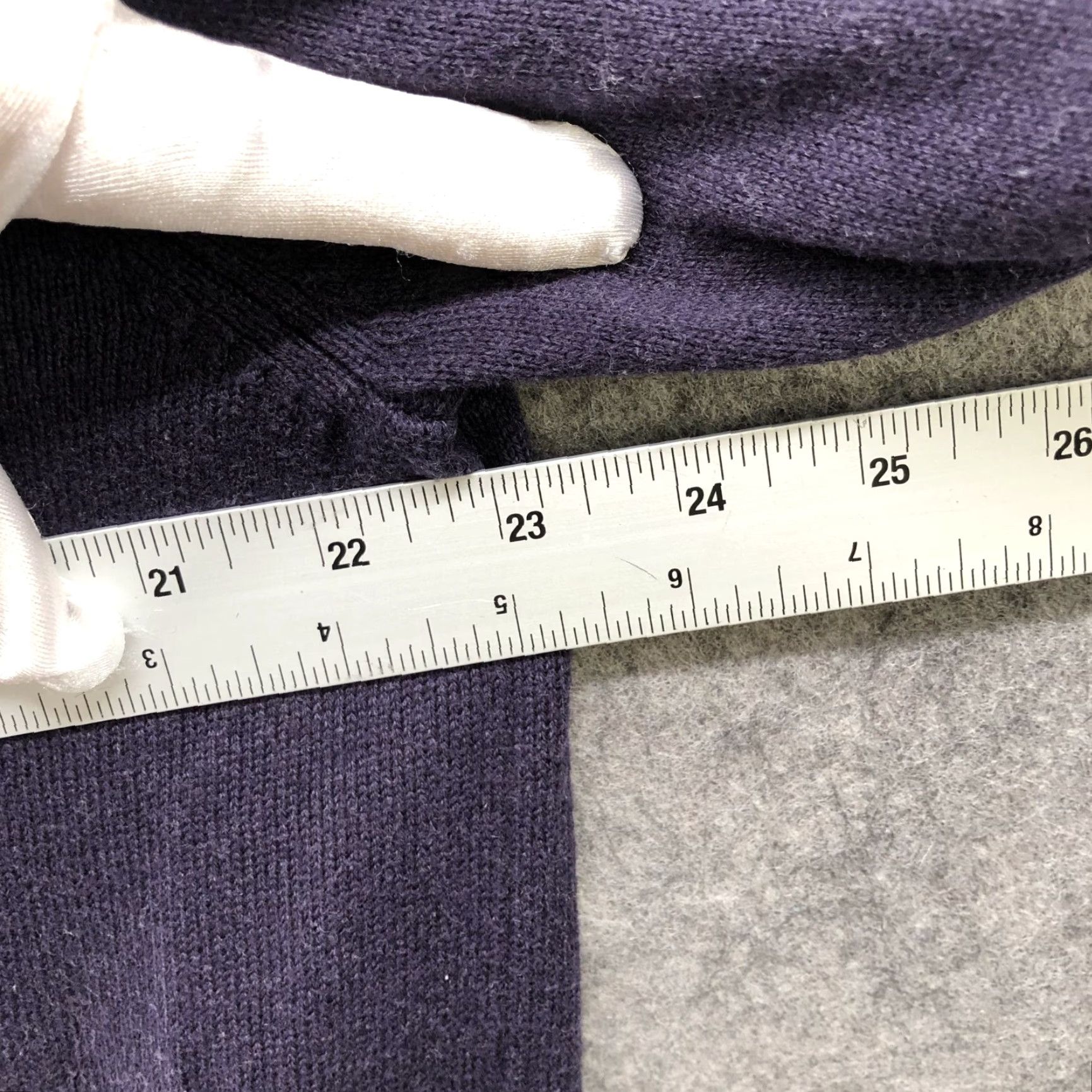 Enro VINTAGE Enro Sweater Mens XL 1/4 Button Mock Neck Cashmere Cotton Purple Eggplant Pullover Knit Classic Core Mens Size US XL / EU 56 / 4 - 5 Thumbnail