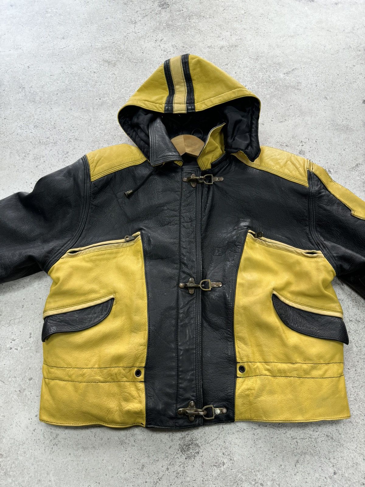 If Six Was Nine Vintage 90s Real Leather Cropped Junya Watanabe Style Jacket Size US M / EU 48-50 / 2 - 7 Thumbnail