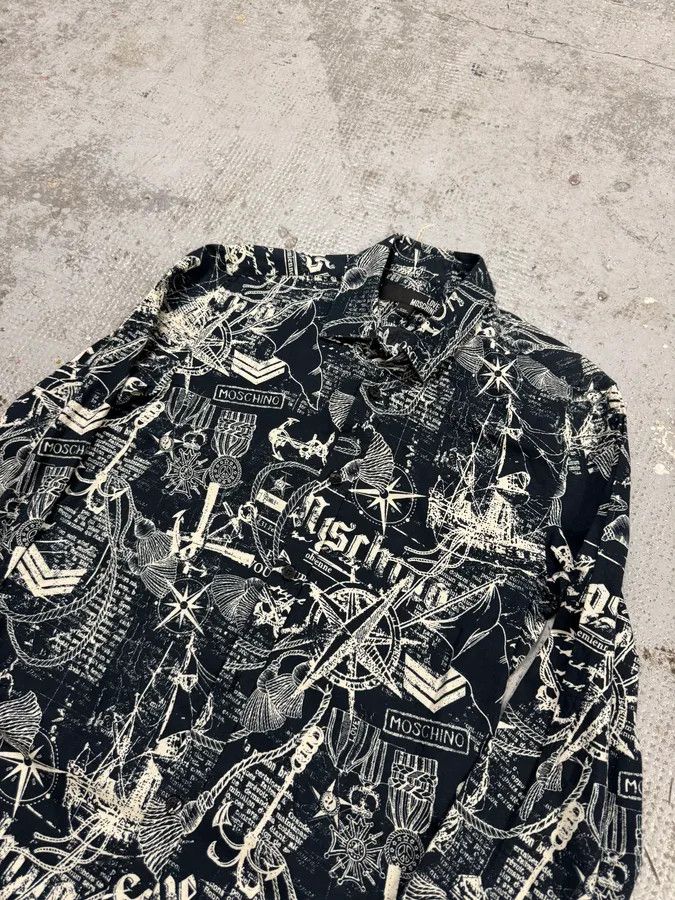 Moschino Moschino Galaxy Map Black & White Shirt Size US S / EU 44-46 / 1 - 6 Thumbnail