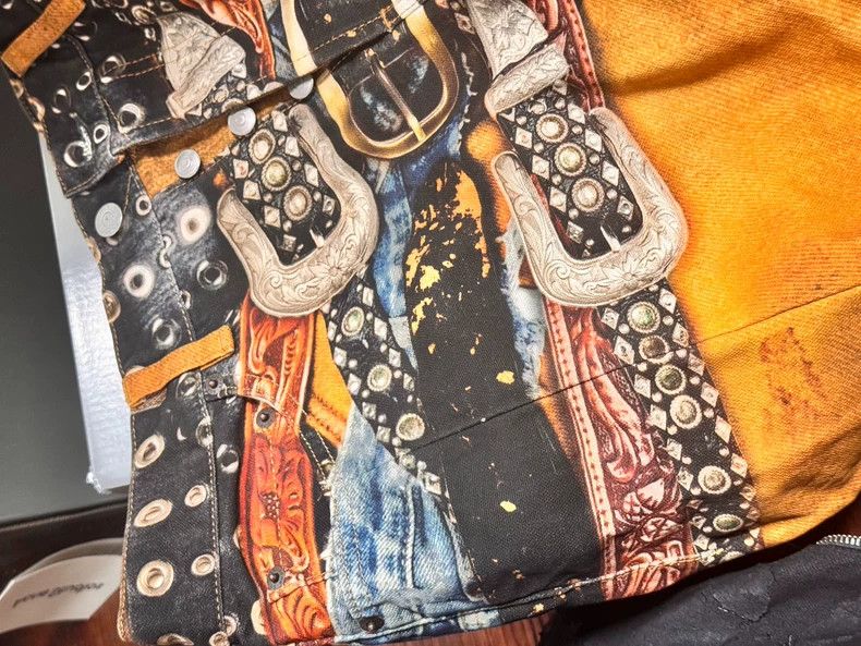 Acne Studios acne studios Brown printed machete jeans 2502-Nextarrow Size US 30 / EU 46 - 6 Thumbnail