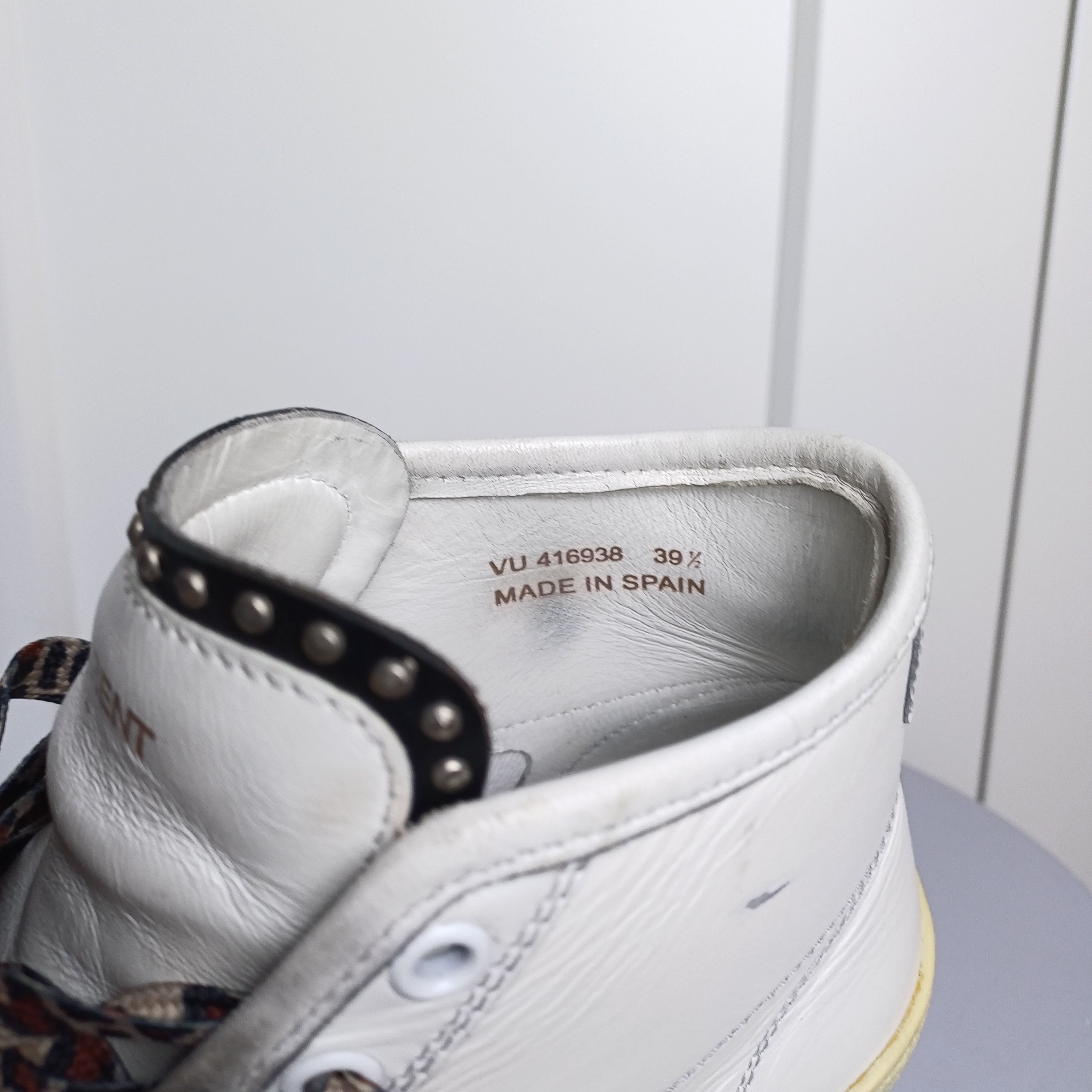 Saint Laurent Paris Saint Laurent Hedi Slimane SS16 SL/37M Hi Top 39.5 Size US 6.5 / IT 36.5 - 8 Thumbnail