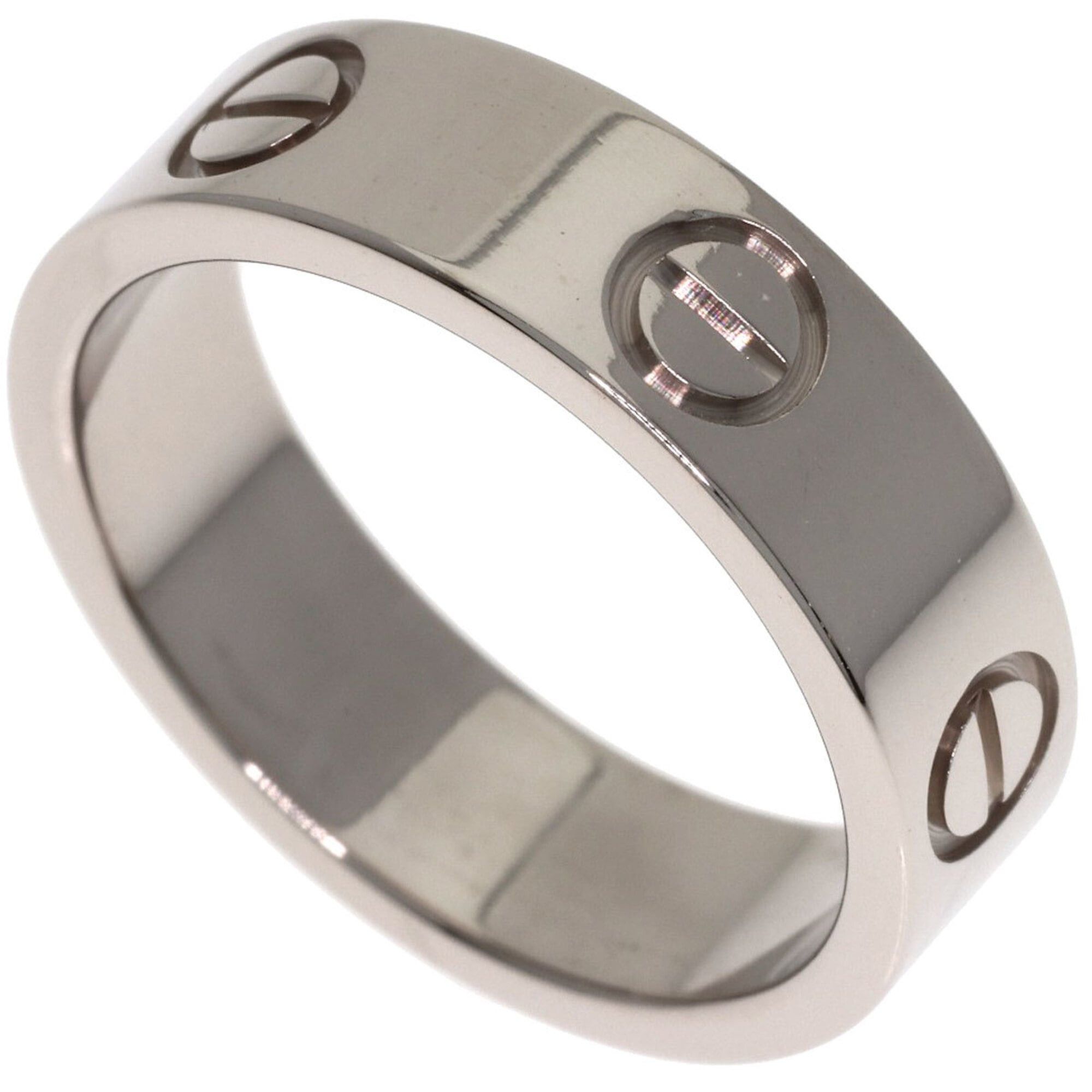 Cartier Cartier Love Ring #53, 18K White Gold, Women's Ring, CARTIER Size ONE SIZE - 1 Thumbnail