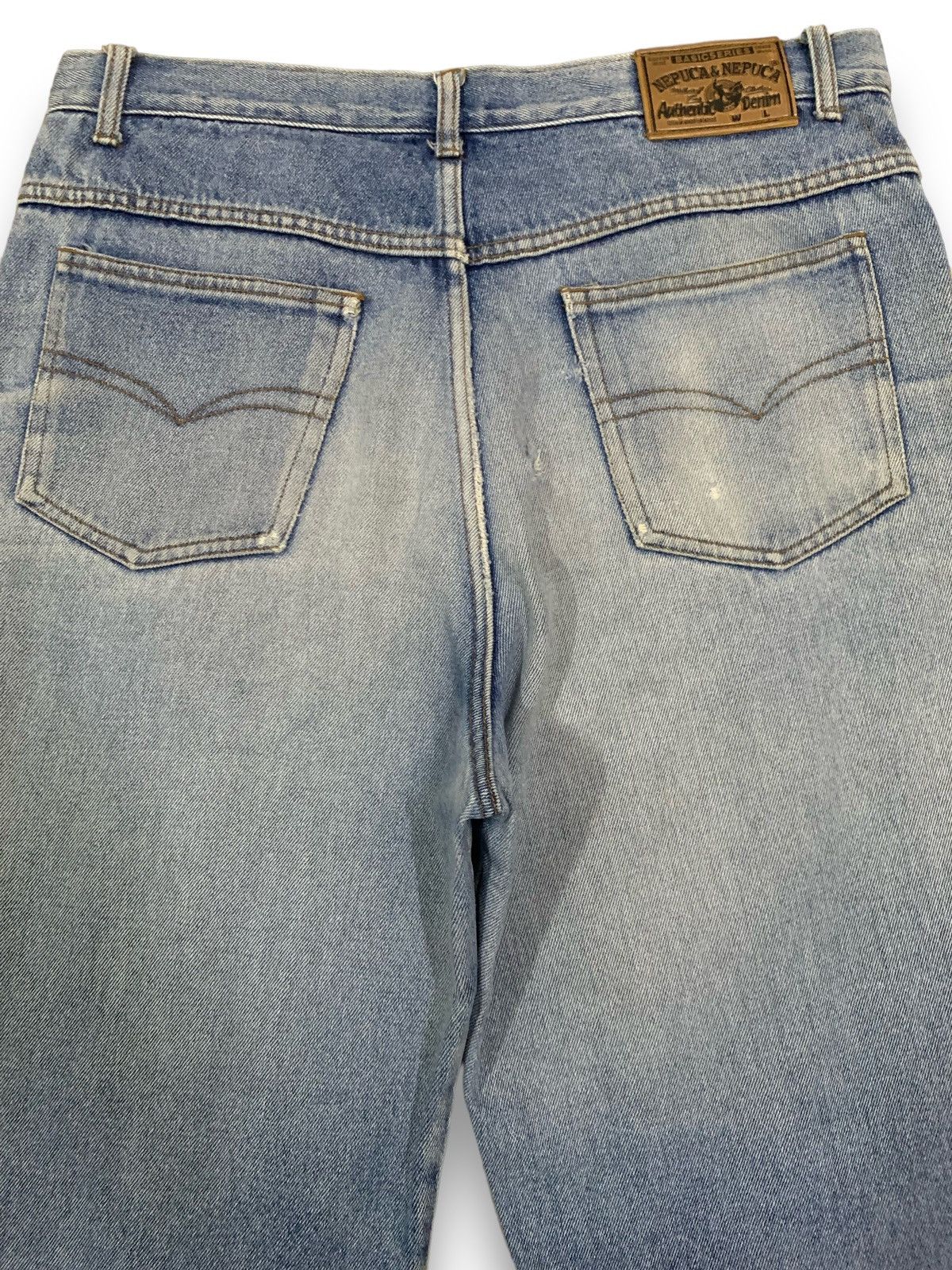 Japanese Brand Vintage Japanese Brand Blue Washed Baggy Distressed Jeans Size US 32 / EU 48 - 12 Thumbnail