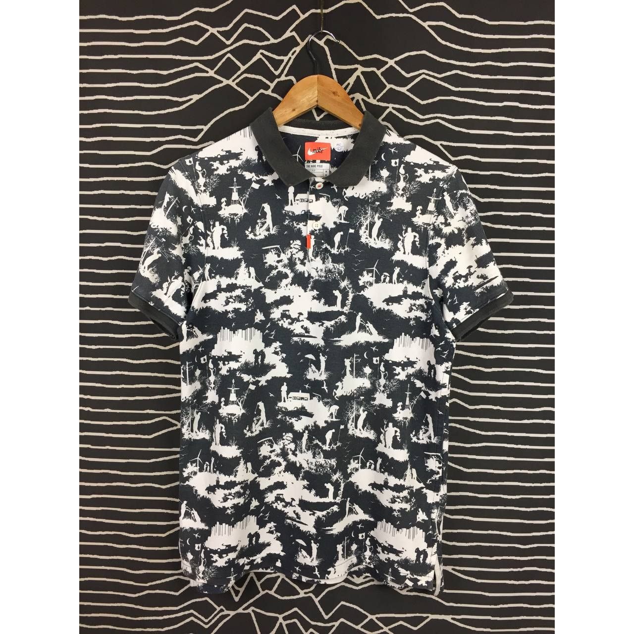 Nike Nike Toile Golf British Open All Over Print Dri-Fit Polo Tee Size US M / EU 48-50 / 2 - 1 Thumbnail