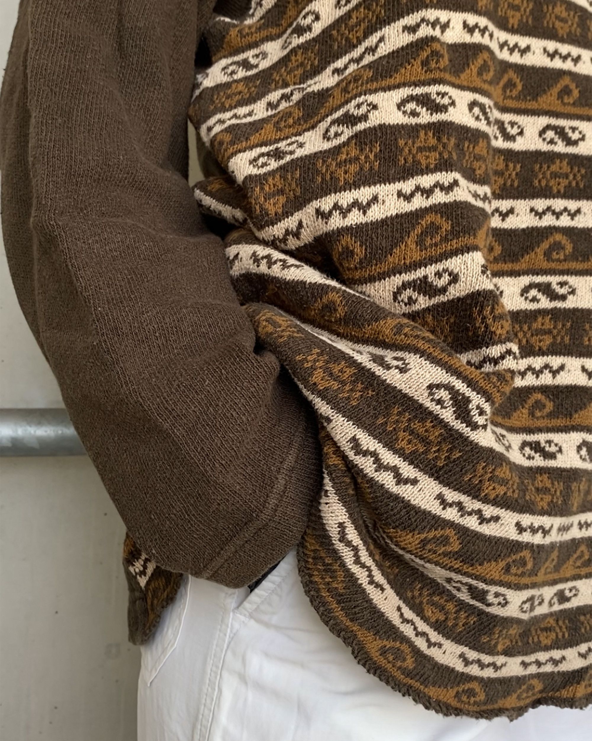 Comme des Garcons Homme AD1997 Asymmetrical Knit Sweater Size US L / EU 52-54 / 3 - 6 Thumbnail