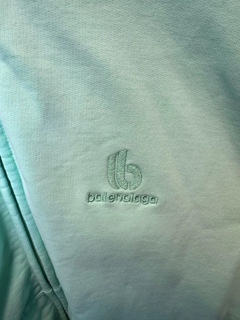 Balenciaga Balenciaga Embroidered Logo Zipper Hoodie-2506 Size US L / EU 52-54 / 3 - 2 Thumbnail