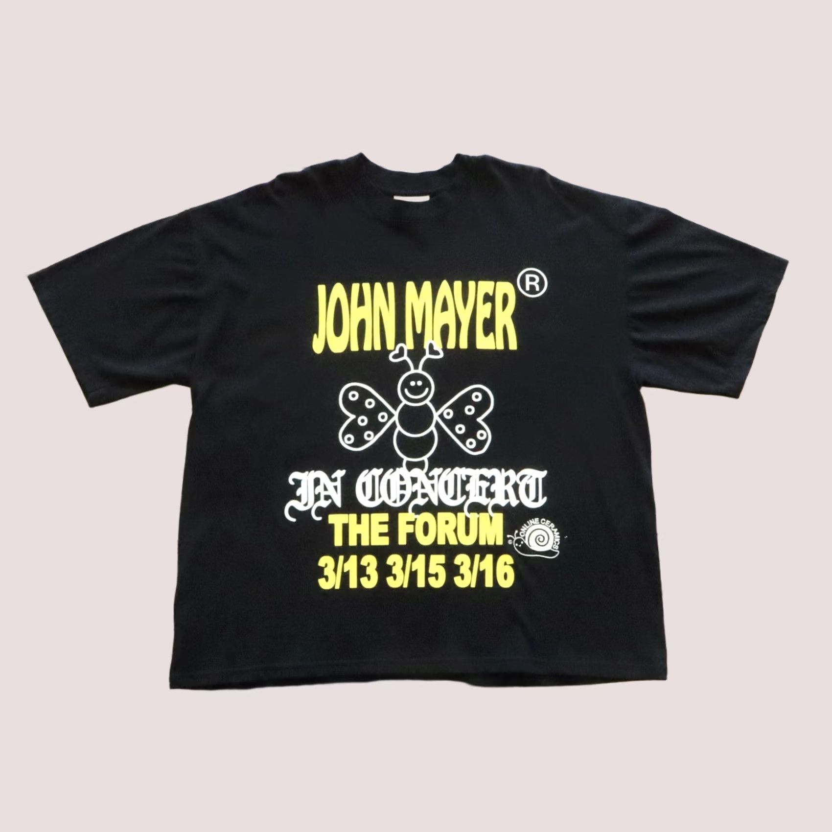 Online Ceramics Online Ceramics John Mayer In Concert The Forum Merch Tee Tshirt XL Black Mens Shirt Size US XL / EU 56 / 4 - 1 Thumbnail