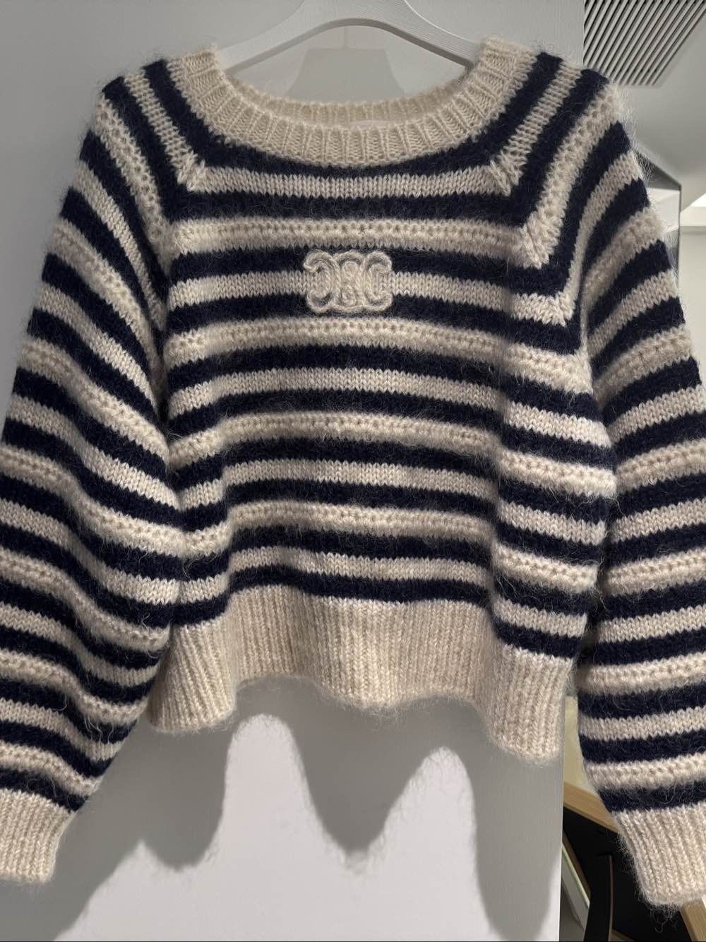 Celine Celine Striped Mohair Blend Sweater Size M Size M / US 6-8 / IT 42-44 - 1 Thumbnail