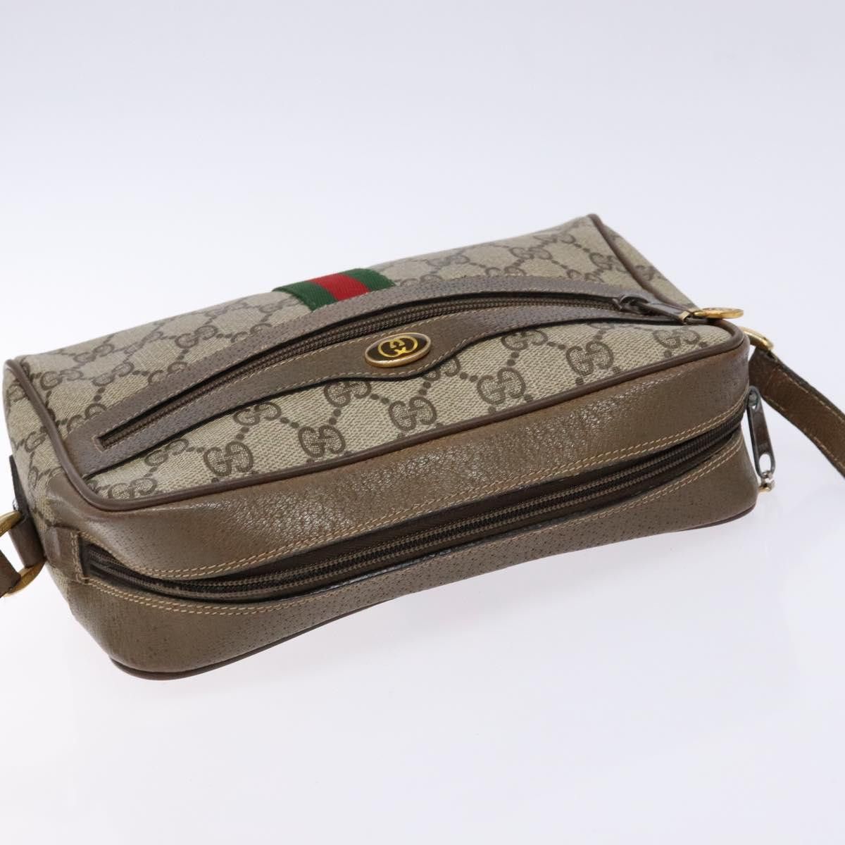 Gucci GUCCI GG Supreme Web Sherry Line Shoulder Bag Pvc Beige 68 Size ONE SIZE - 6 Thumbnail