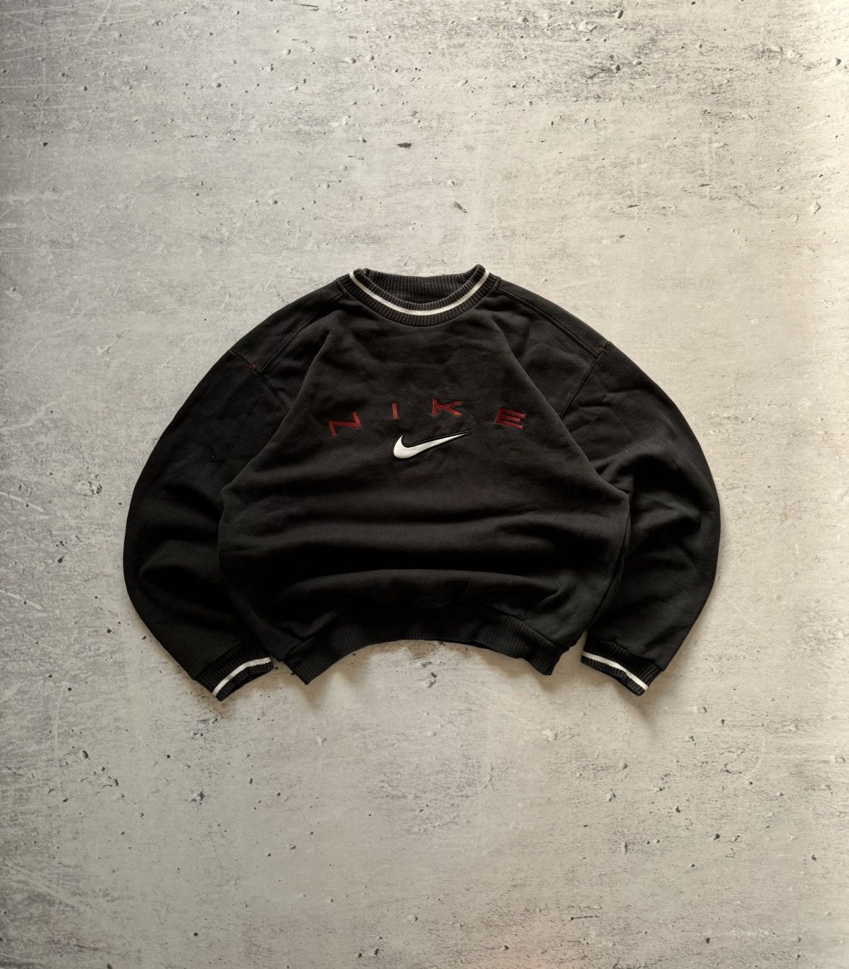 Nike × Vintage NIKE VINTAGE CENTER LOGO OVERSIZE BOXY SWEATSHIRT Size US S / EU 44-46 / 1 - 1 Thumbnail