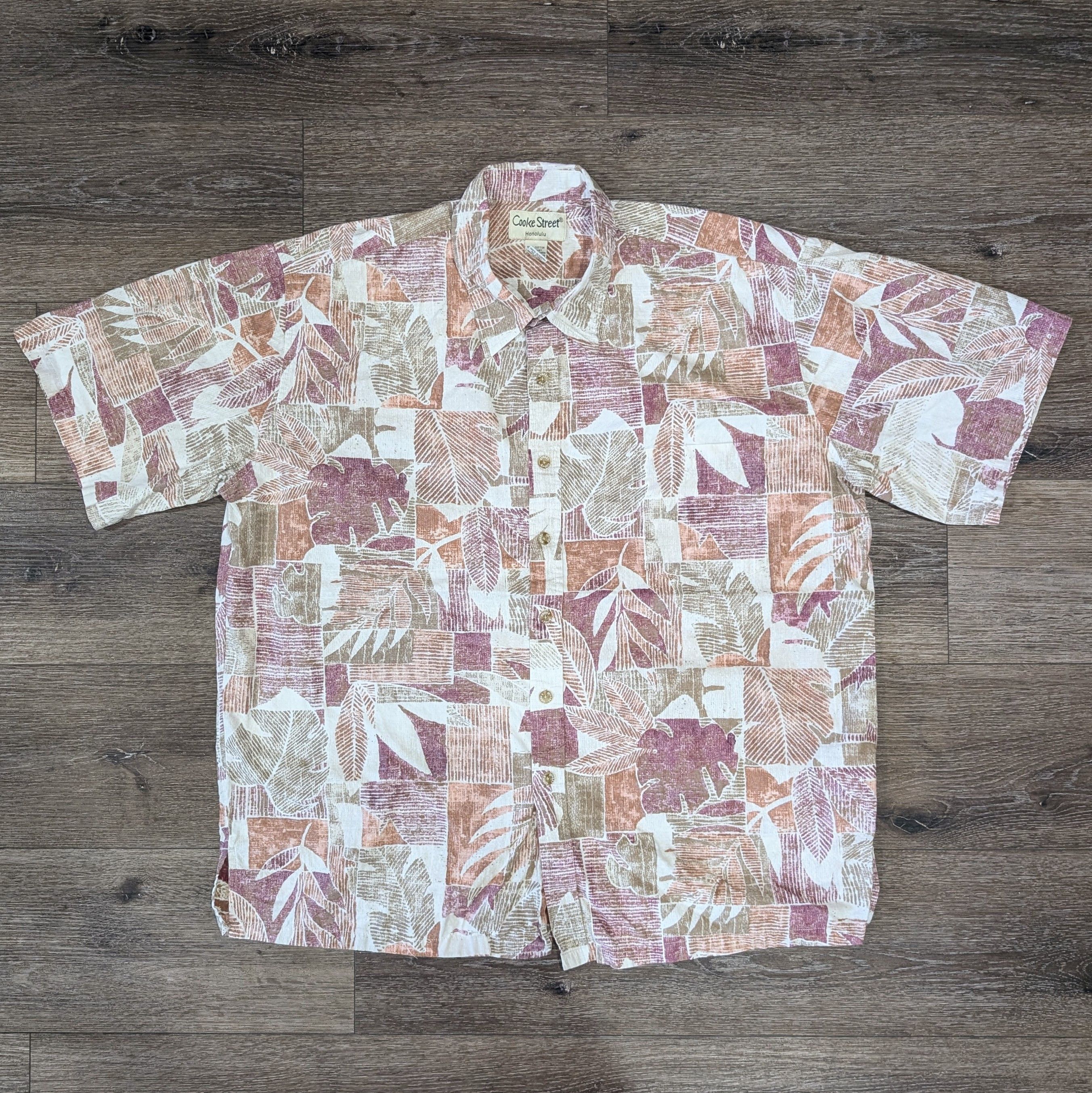 Vintage Vintage Cooke Street palm leaves Hawaiian shirt - SIZE XL Size US XL / EU 56 / 4 - 1 Thumbnail