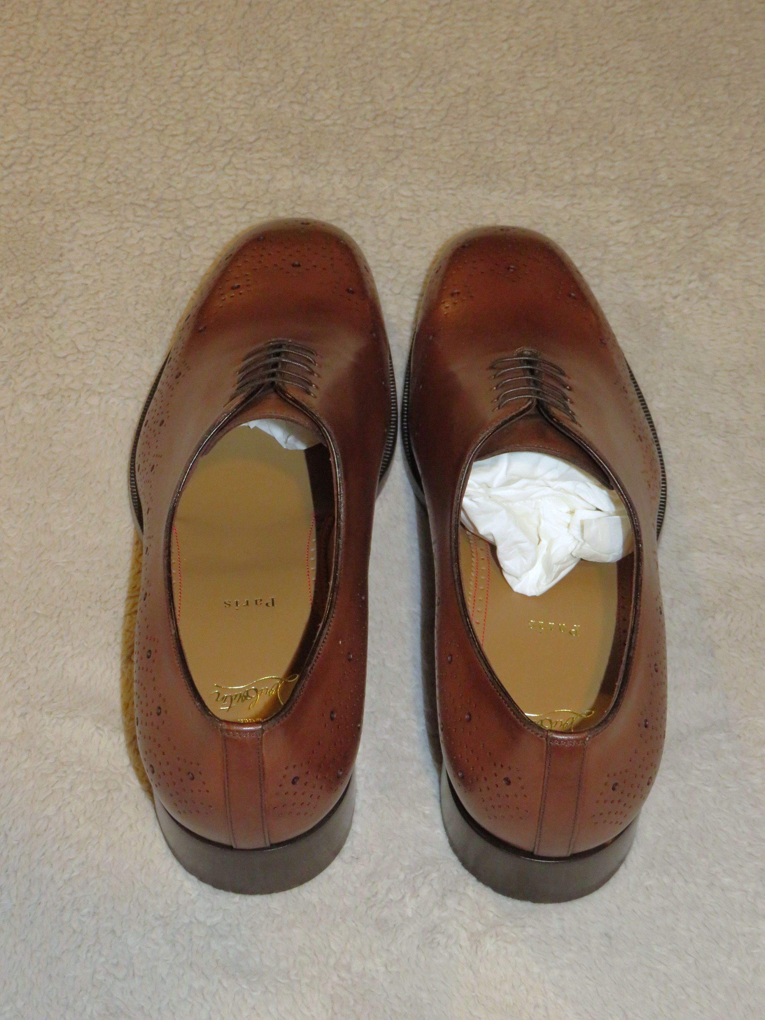 Christian Louboutin Corteobello Havane Medallion Red Bottom Oxford US 13 NWB Size US 13 / EU 46 - 6 Thumbnail
