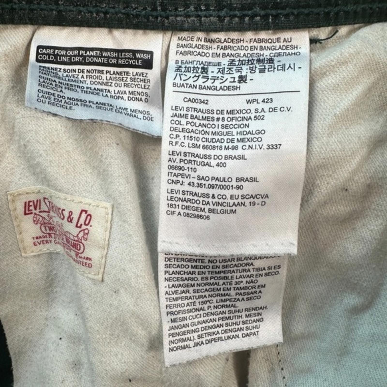 Levi's Levis Cargo Jogger Pants Mens Olive Green Drawstring Waist Size US 34 / EU 50 - 6 Thumbnail