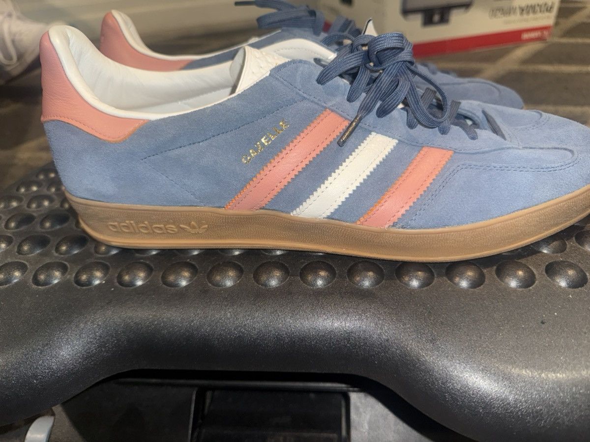 Adidas adidas Gazelle Indoor Blue Pink Gum Suede Men’US13NEW NoBox Size US 13 / EU 46 - 3 Thumbnail