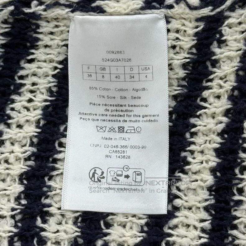 Dior Dior Blue and white striped anchor button pattern knitted Size XS / US 0-2 / IT 36-38 - 6 Thumbnail
