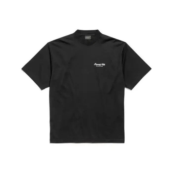 Balenciaga o1bcso1str0326 Beverly Hills T-Shirt Medium Fit in Black Size US XS / EU 42 / 0 - 1 Thumbnail