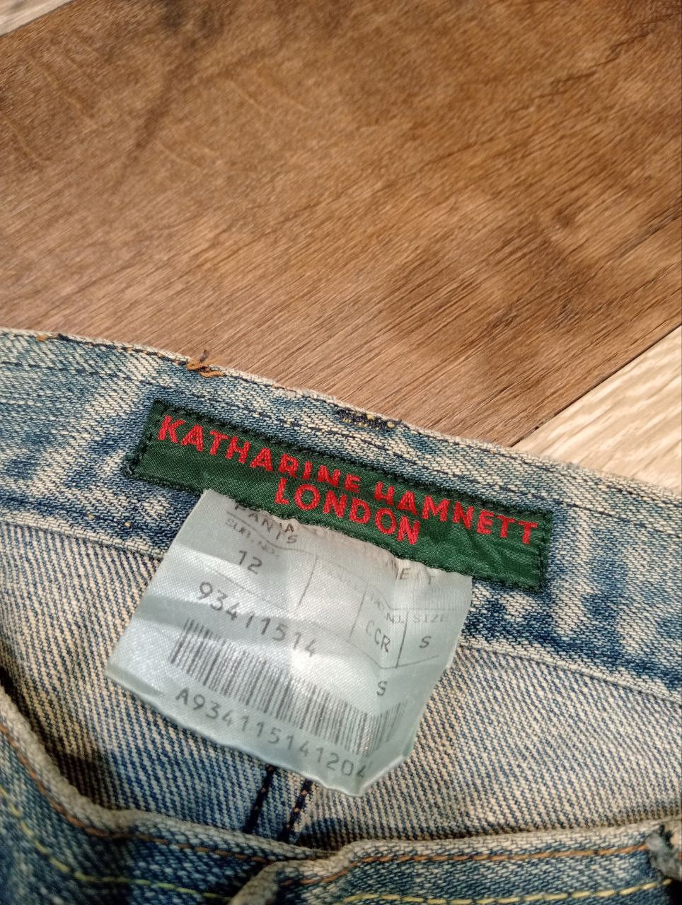Katharine Hamnett London KATHARINE HAMNETT LONDON FLARED DENIM PANTS - SIZE S Size 29" - 6 Thumbnail