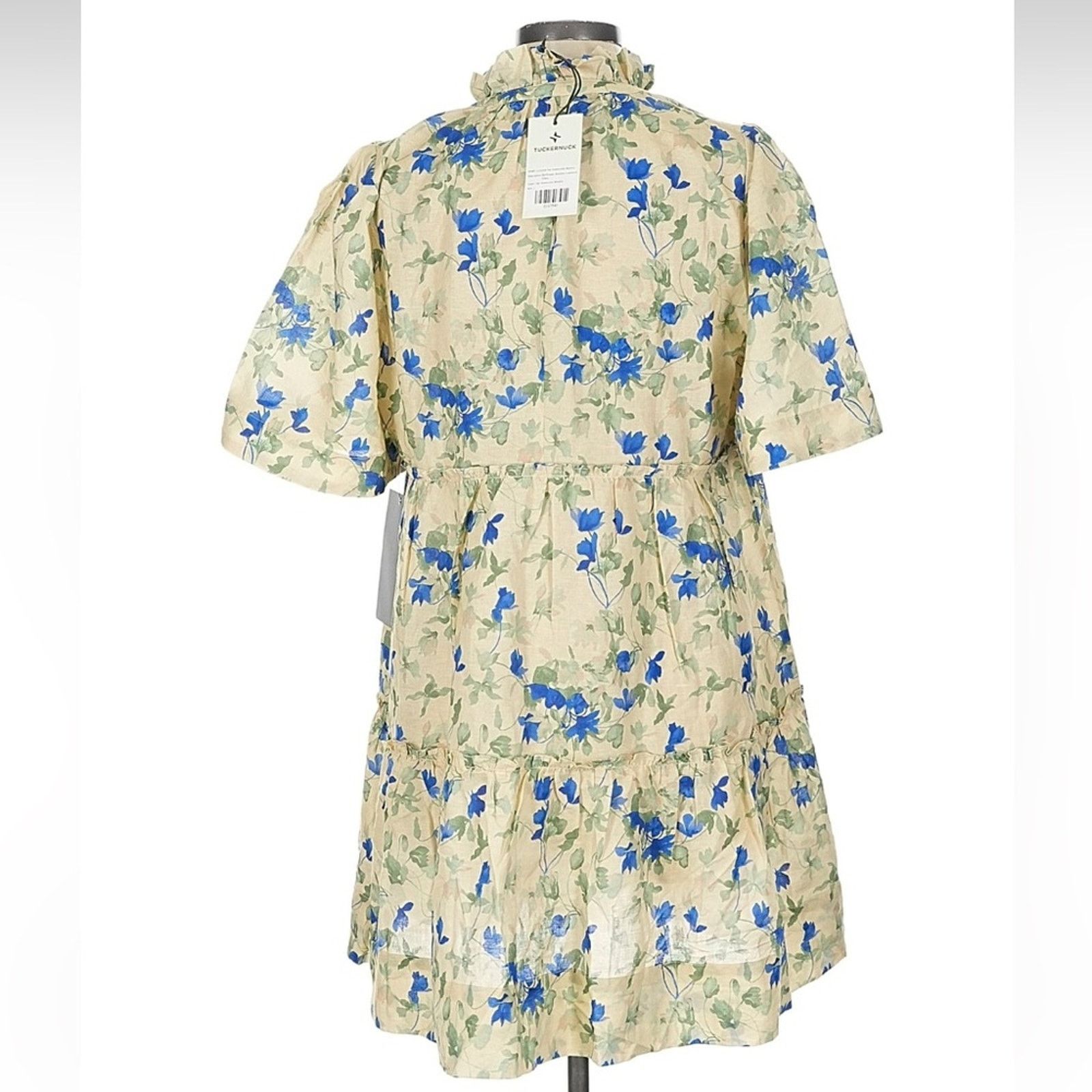 & Other Stories NWT Tuckernuck Blue Floral Casual Dress Size L / US 10 / IT 46 - 3 Thumbnail