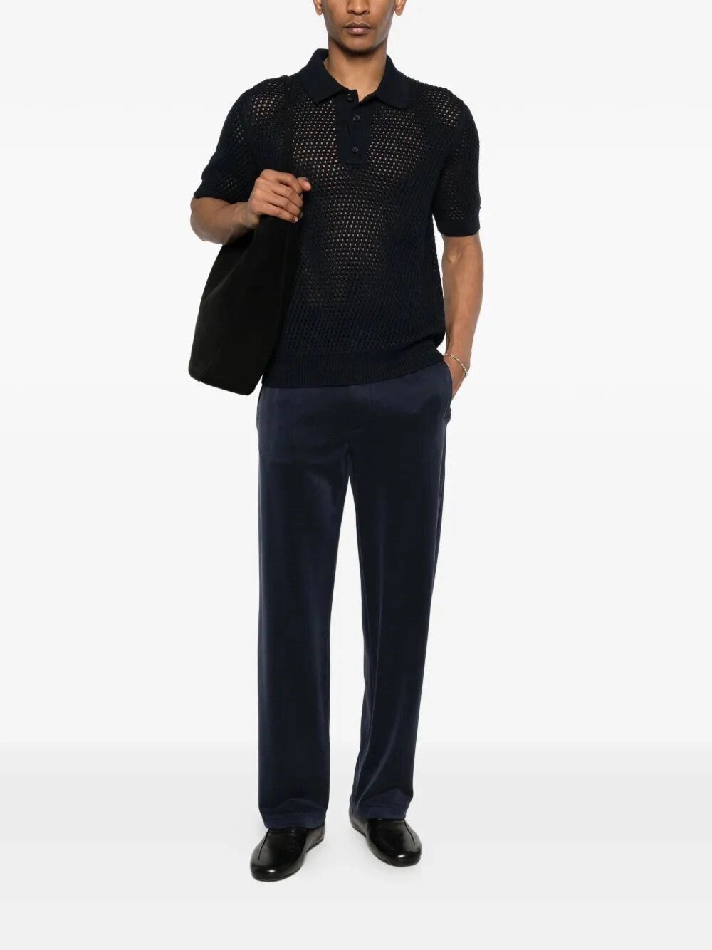 Prada Cotton Linen Polo Neck Size US XXL / EU 58 / 5 - 1 Thumbnail