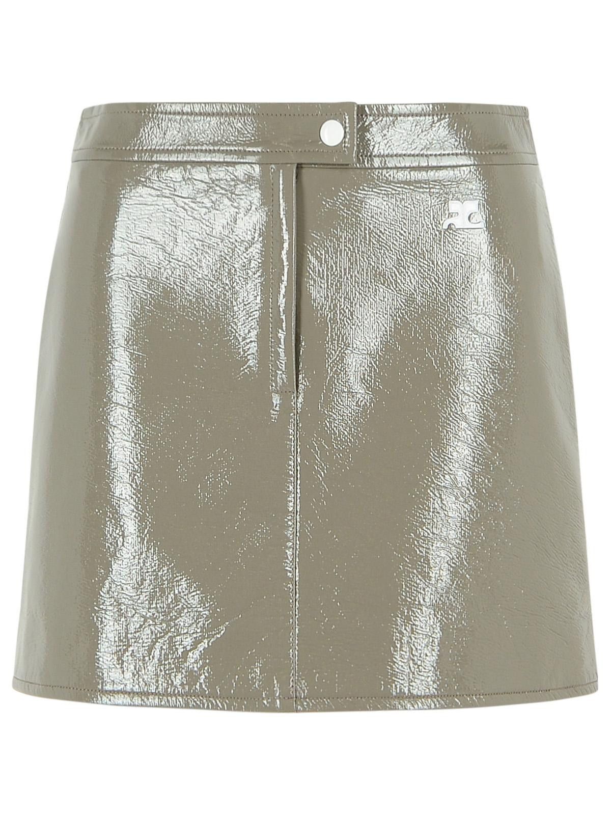 Courreges COURREGES 'Reedition' Grey Polyester Blend Miniskirt Size 28" / US 6 / IT 42 - 1 Thumbnail