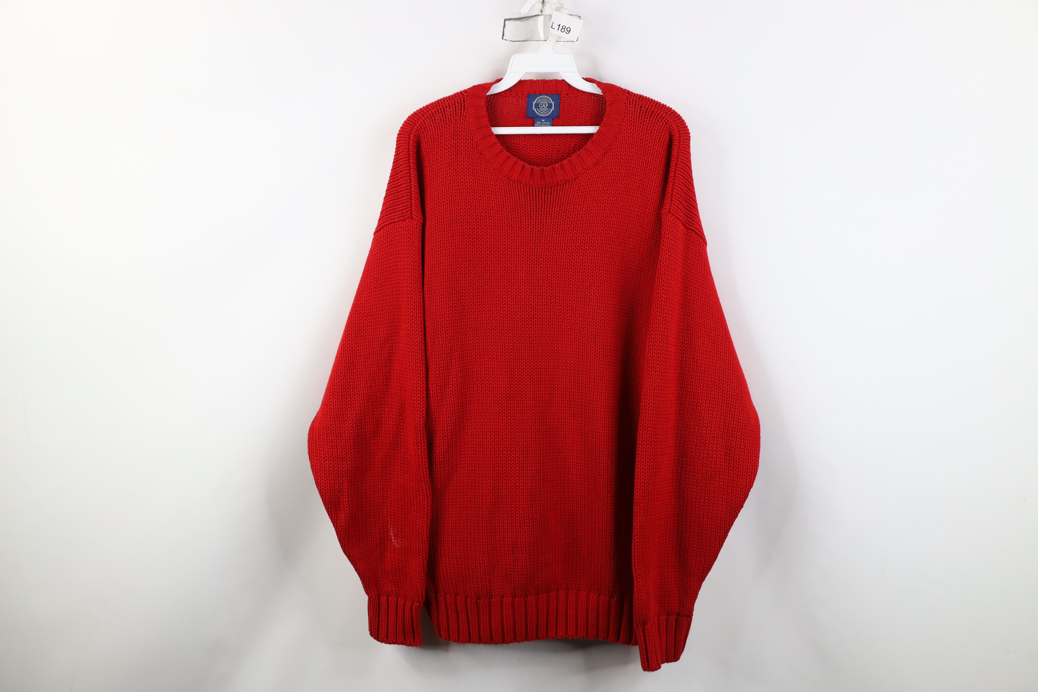Vintage 90s Gap Heavyweight Ribbed Knit Crewneck Sweater