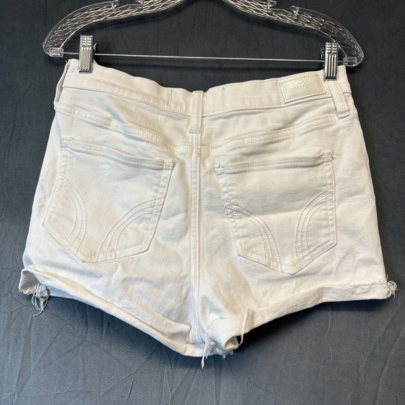 Hollister Hollister Cut Off Jean Short Jort Women Size 31 White Booty Size 31" - 2 Thumbnail