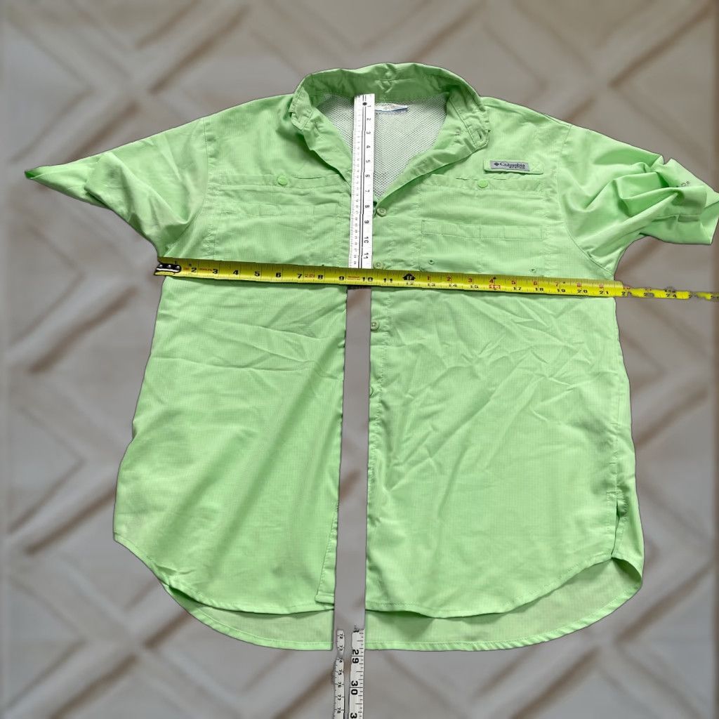 Vintage Columbia PFG Omni-Shade Tamiami Shirt Mens Small Green Short Sleeve Button-Down Size US S / EU 44-46 / 1 - 1 Thumbnail