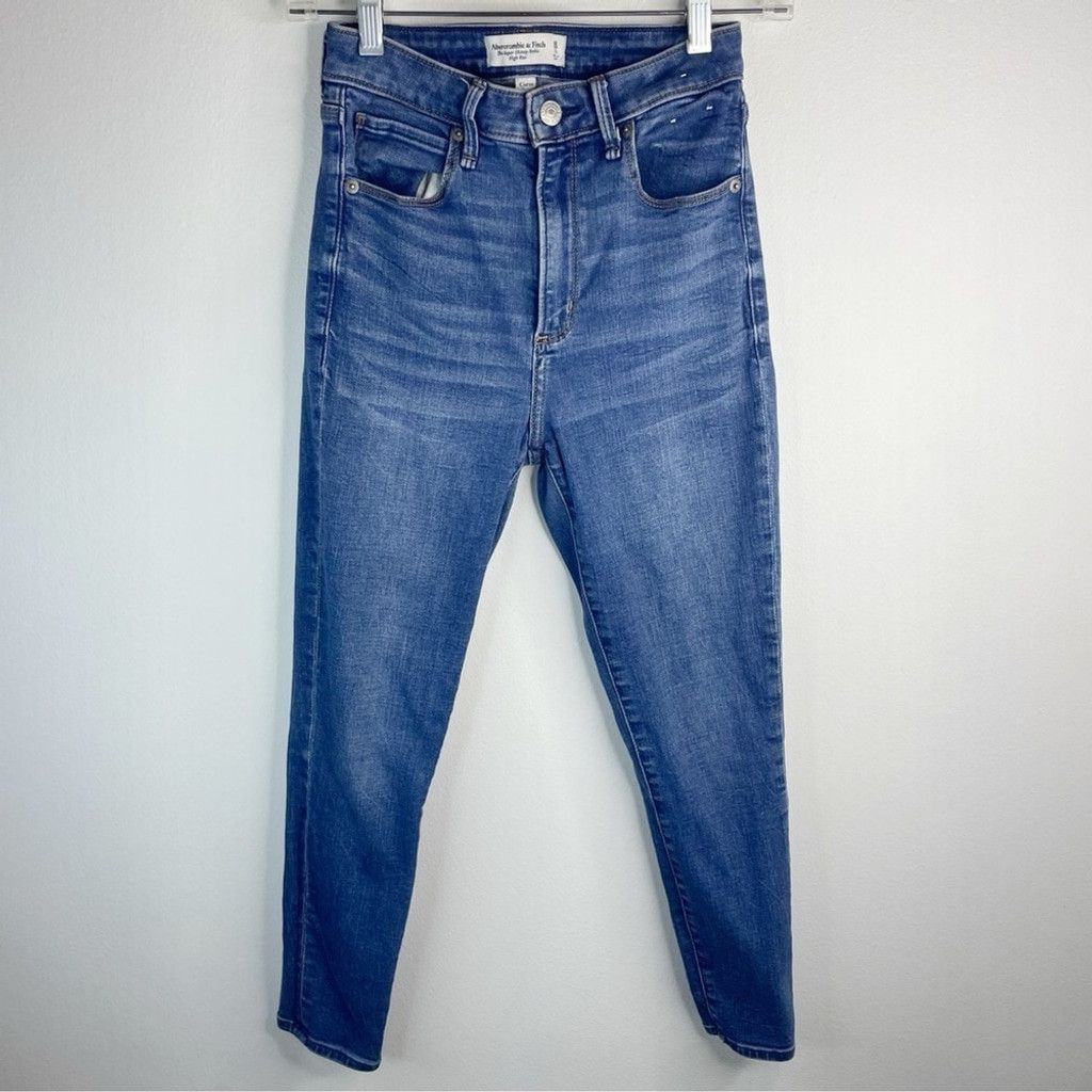Abercrombie & Fitch ABERCROMBIE & FITCH Womens Super Skinny High Rise Jeans 26/2 Size 26" / US 2 / IT 38 - 1 Thumbnail
