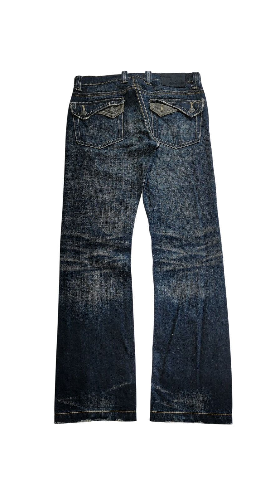 Japanese Brand Japanese Distressed Flared Clawmark Lookalike Tornado Mart Size US 32 / EU 48 - 2 Thumbnail