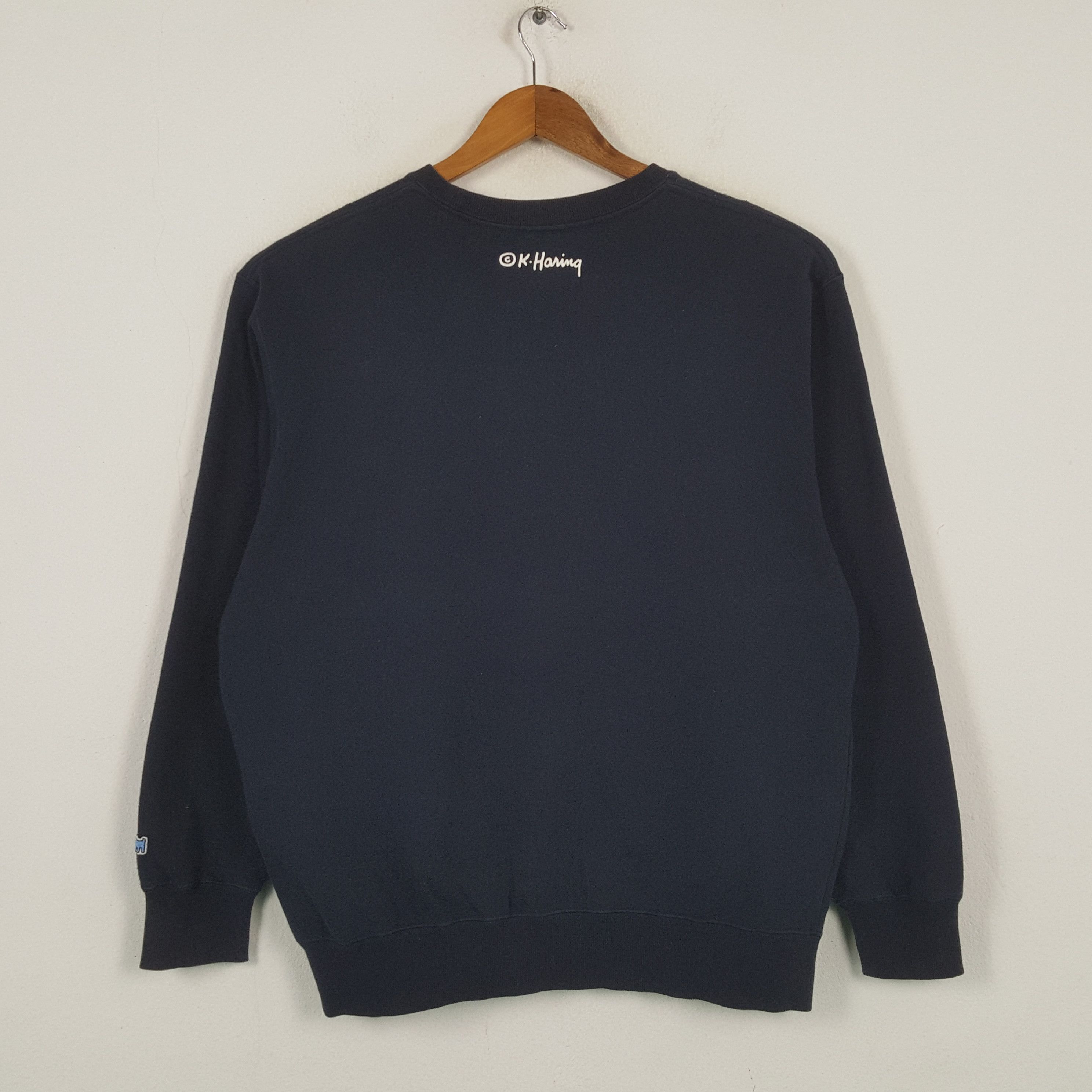 Uniqlo × Vintage Vintage Keith Haring American Art Brand Sweatshirt C295N25 Size US L / EU 52-54 / 3 - 3 Thumbnail