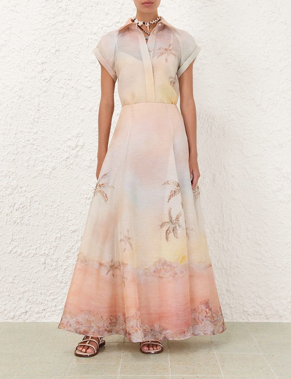Zimmermann oc11z0226 Illuminate Maxi Skirt In Multicolor Size 27" / US 4 / IT 40 - 2 Thumbnail