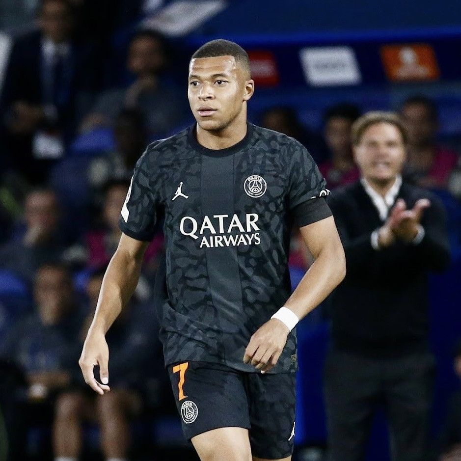 Player Psg Third Kit Mbappe 2023 2024 PSG Mbappe Nike Jordan Third