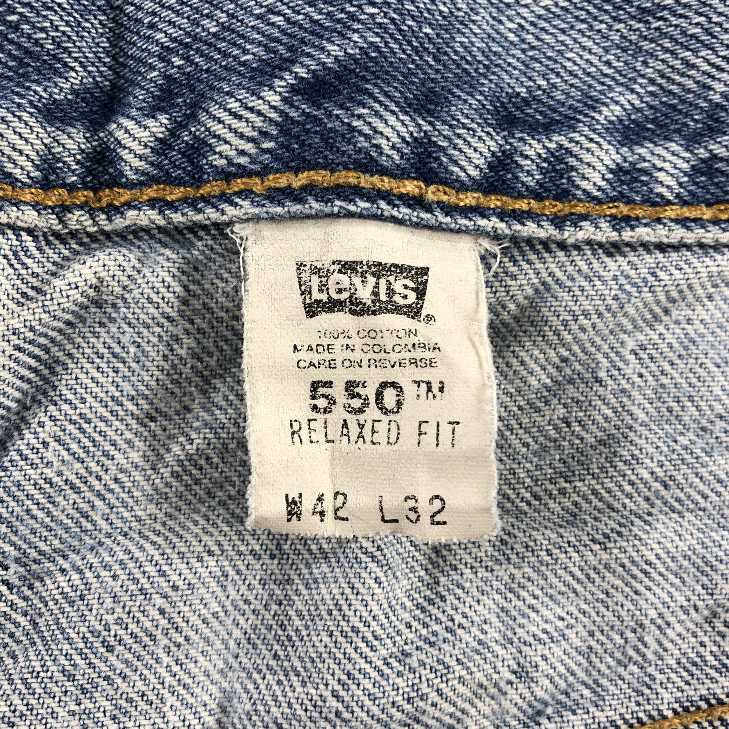 Levi's 90s Vintage Blue Wash Levis 550 Jeans-J2332 Size US 41 - 11 Thumbnail