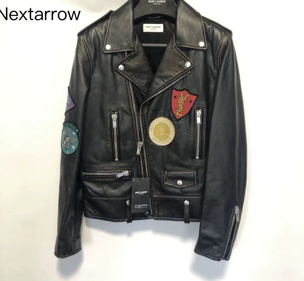 Saint Laurent Paris × Yves Saint Laurent Saint Laurent Paris leather jacket, brand leather jacket Size US S / EU 44-46 / 1 - 1 Thumbnail