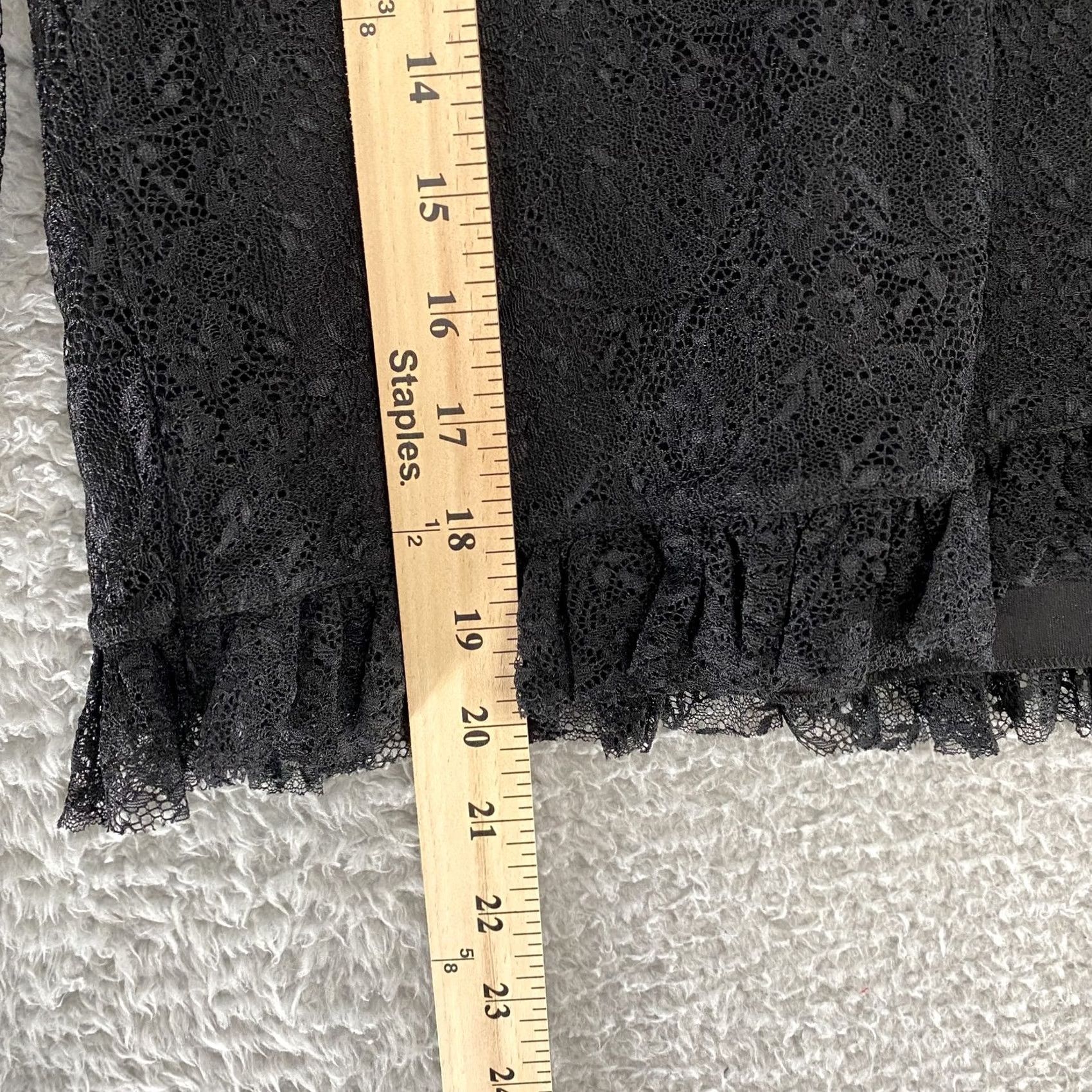 Vintage Audrey Parks Blouse Womens Small Lace Goth Victorian Y2K Floral Crew Neck Long Sleeve Ruffle Button Sheer Back Lined Black Size S / US 4 / IT 40 - 4 Thumbnail
