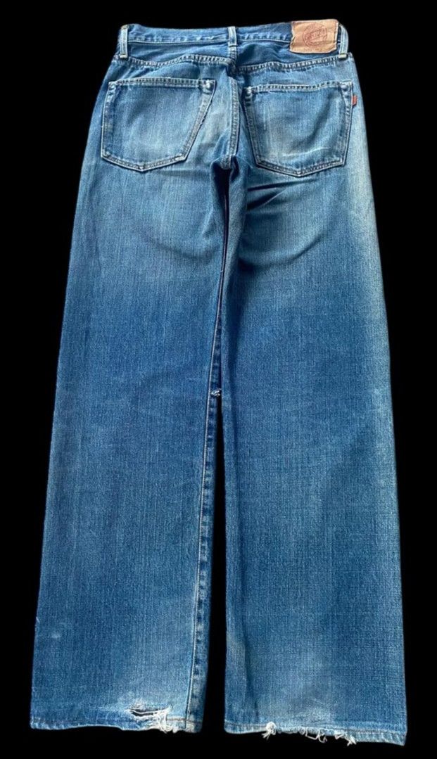 Japanese Brand 💥BEST OFFER💥Vintage Omigod Selvegde Distressed Denim Size US 31 - 2 Thumbnail