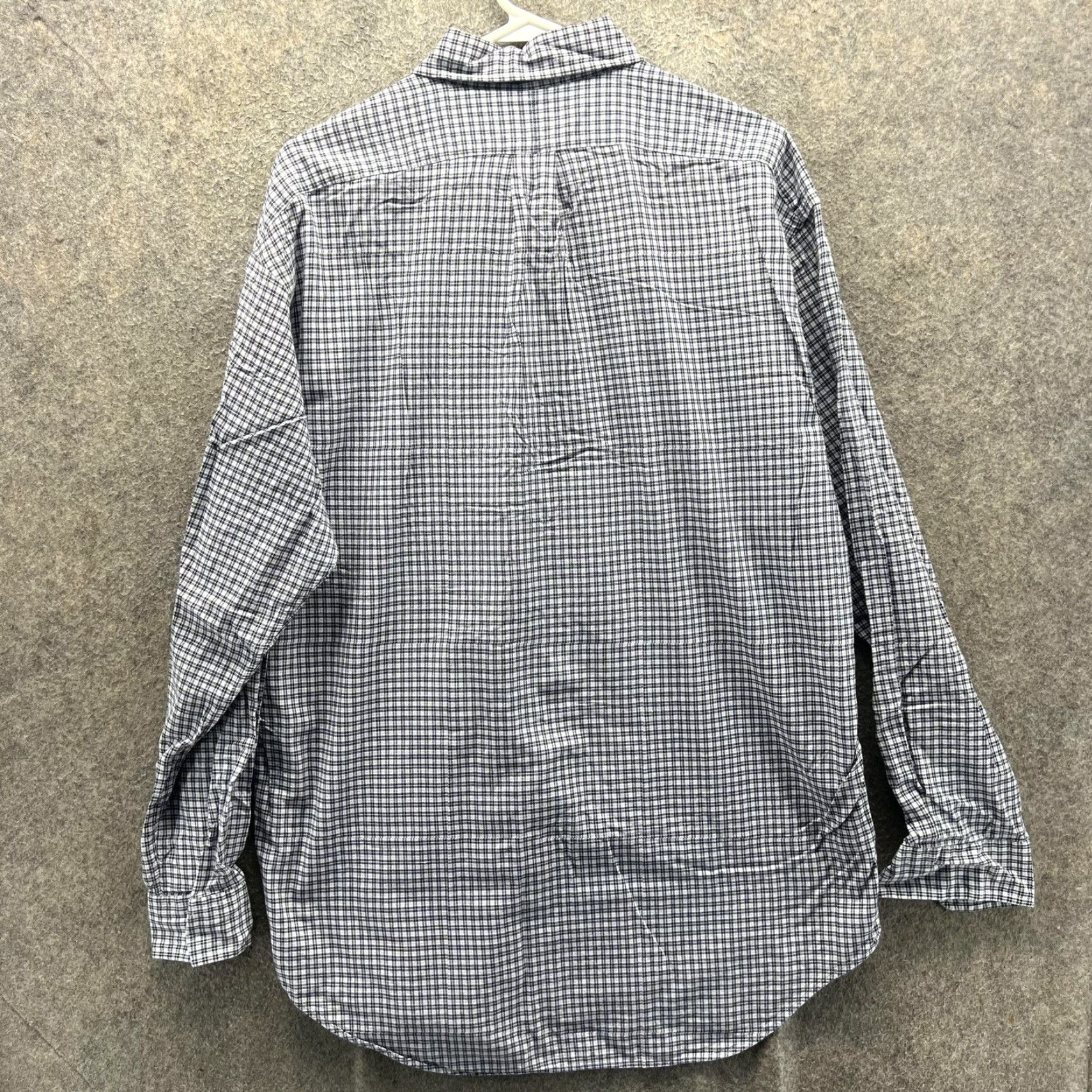 Ralph Lauren VINTAGE Ralph Lauren Shirt Mens Medium Blue Check Button Front Casual Woven Polo Pony Embroidered Size US M / EU 48-50 / 2 - 7 Thumbnail