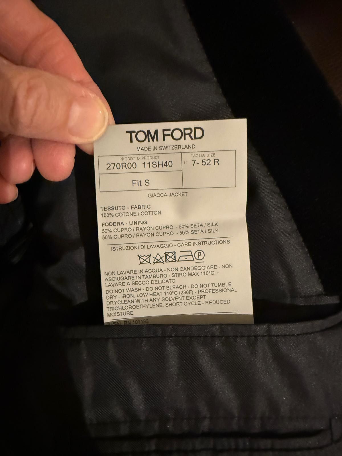 Tom Ford Tom Ford Shelton Velvet Blazer Evening Jacket Size 50R - 8 Thumbnail