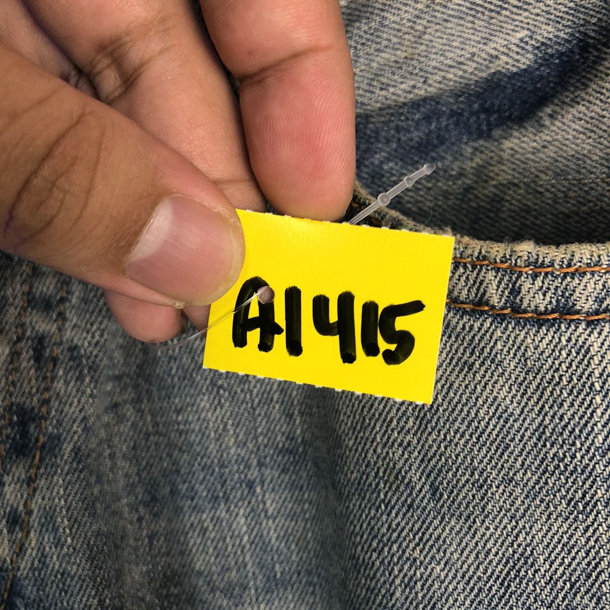 Japanese Brand Hollister Blue Distressed ripped Denim Pants #A1415 Size US 31 - 14 Thumbnail