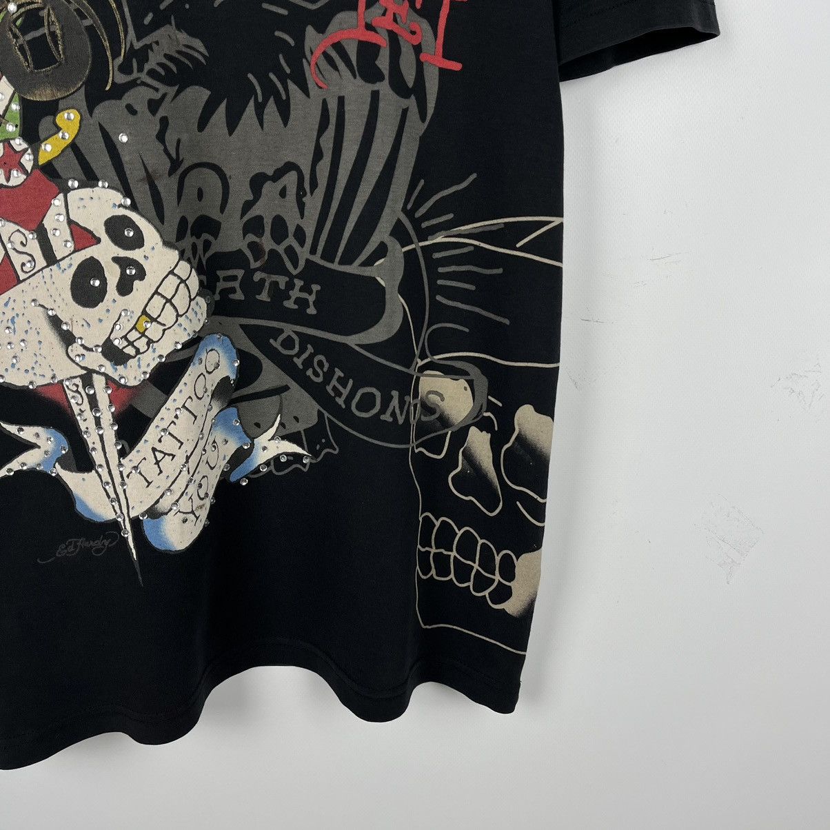 Ed Hardy Vintage Ed Hardy y2k skulls big logo tee 90’s Size US L / EU 52-54 / 3 - 3 Thumbnail