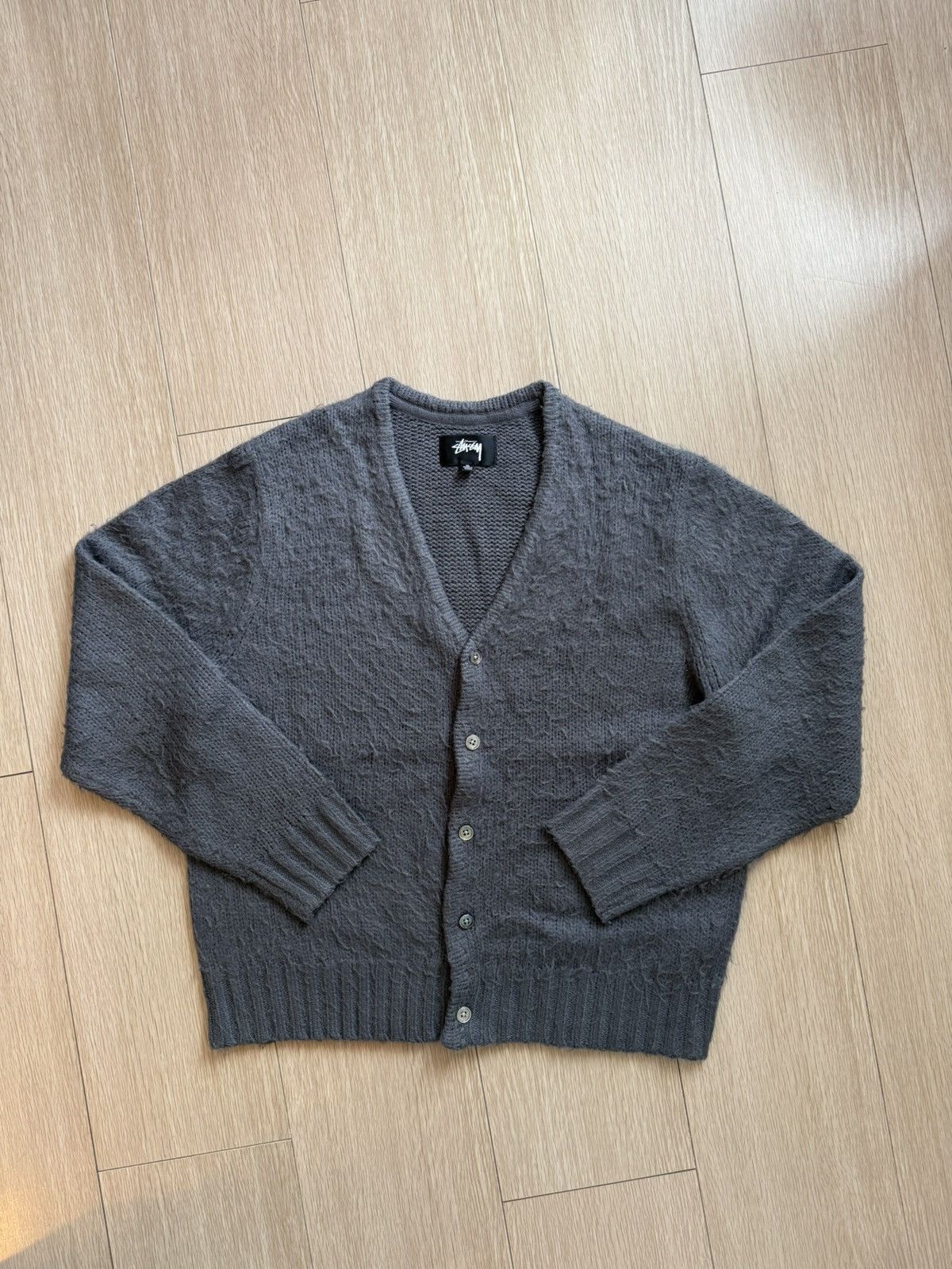 Stussy Shaggy Cardigan | Grailed