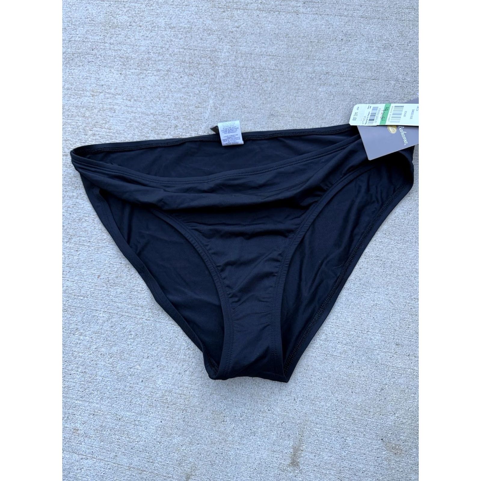 Tommy Bahama VINTAGE? No. Tommy Bahama Bikini Bottom Womens Black L Large Swim Bottom Beach Bathing Suit Mens? No. (Oops) Size 36" / US 14 / IT 50 - 2 Thumbnail