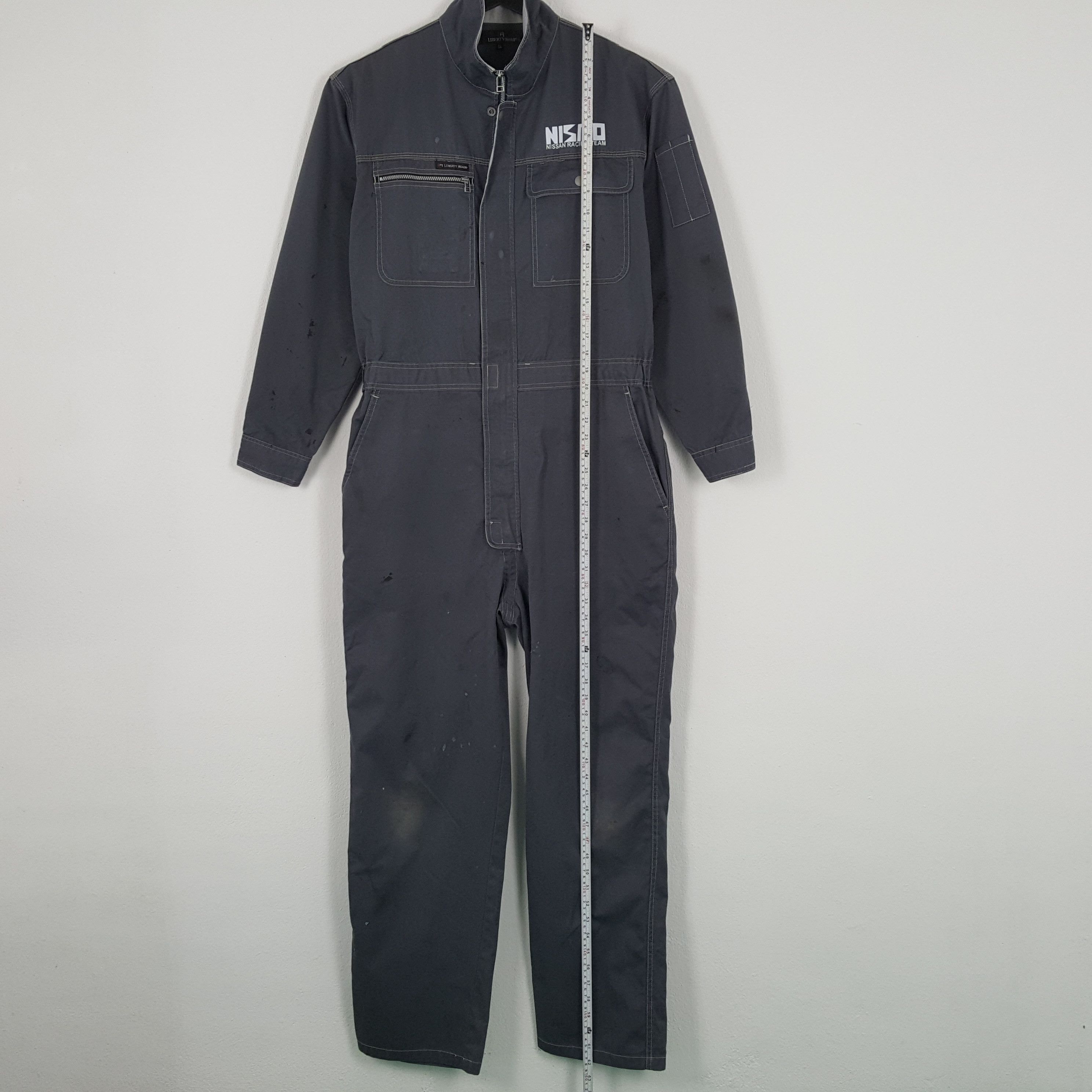 Japanese Brand × Vintage NISMO NISSAN RACING TEAM Workwear Custom Coverall Jacket Size US L / EU 52-54 / 3 - 7 Thumbnail