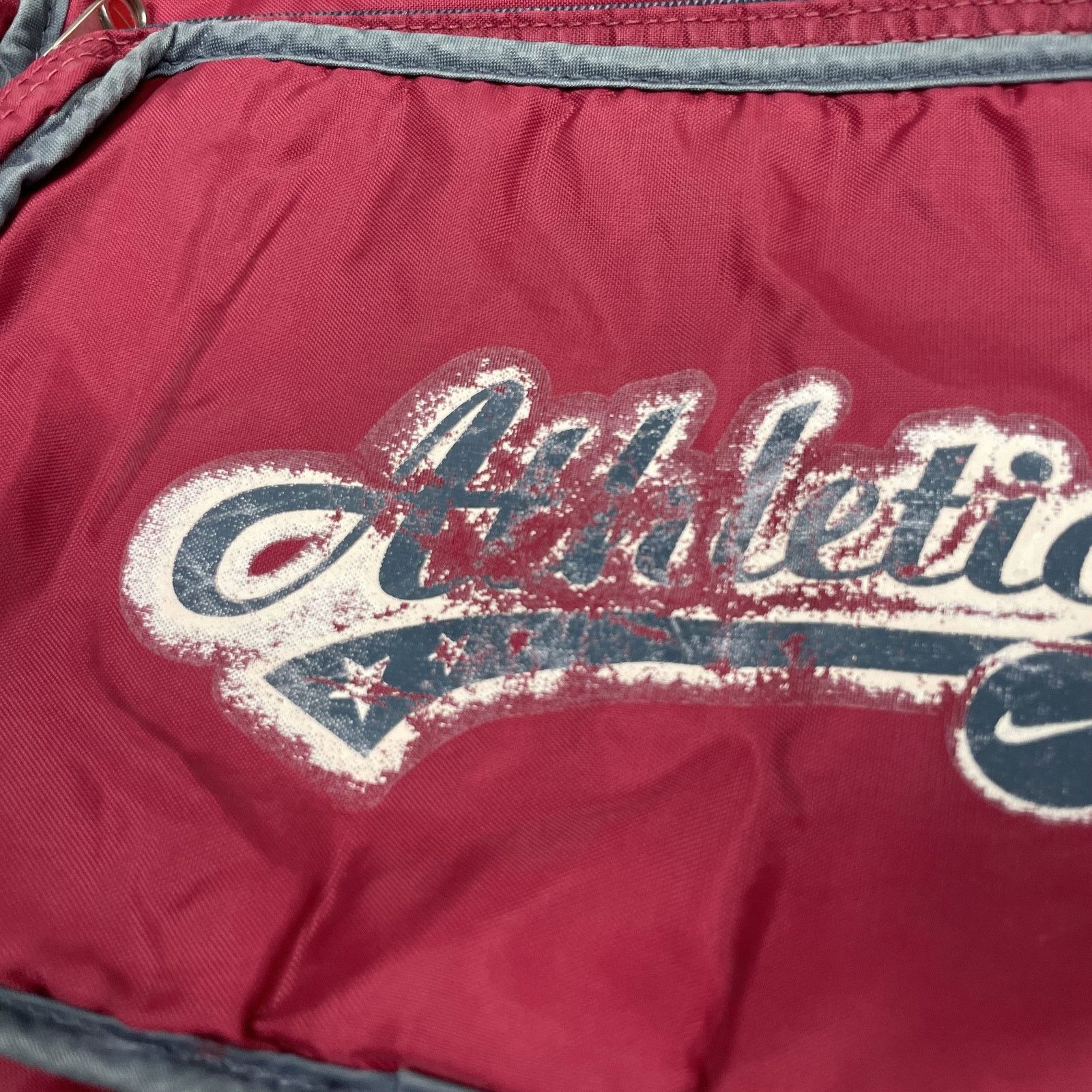 Nike × Vintage Nike Athletic Men's Red Zipper Logo Crossbody Strap Backpack Size ONE SIZE - 3 Thumbnail