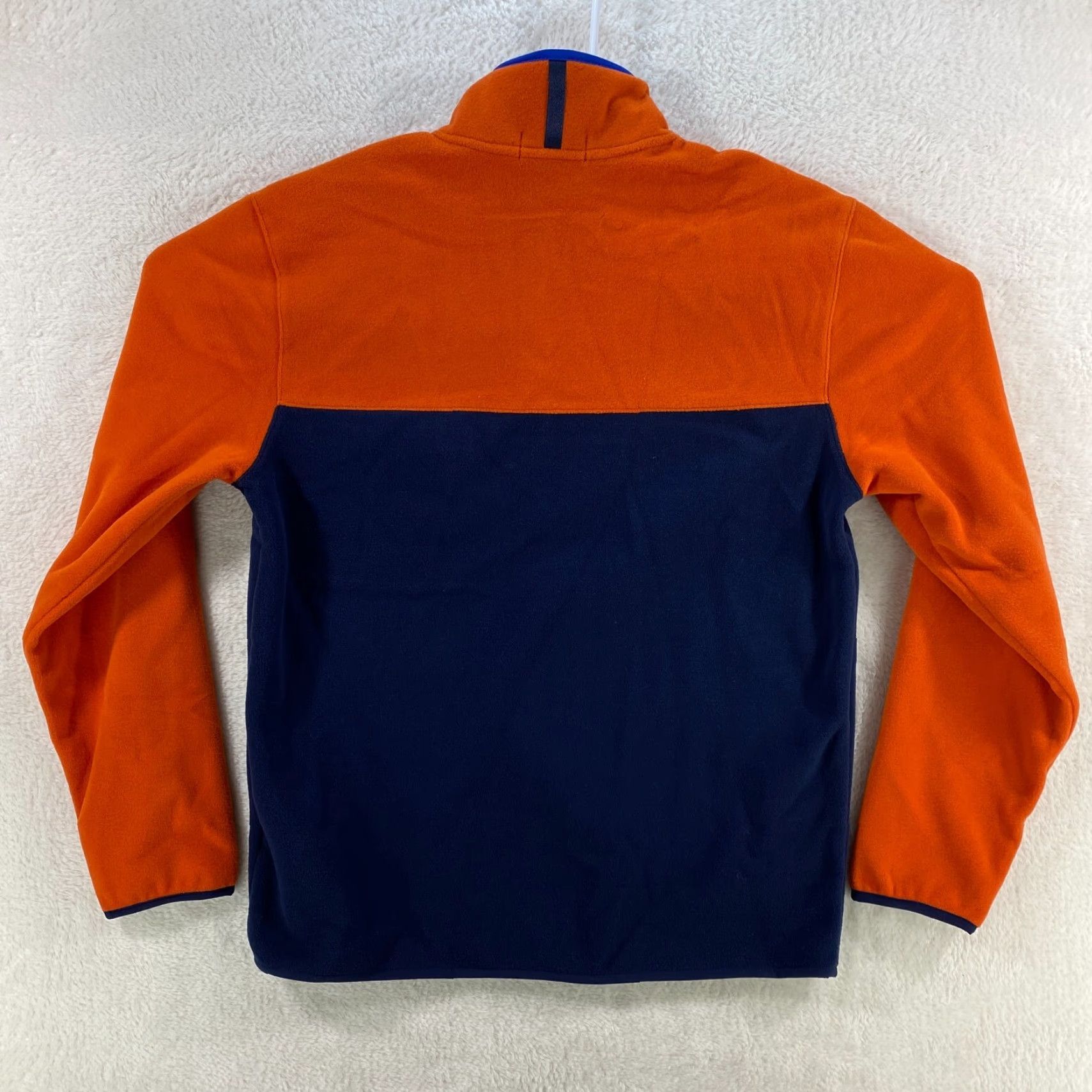Polo Ralph Lauren Polo Ralph Lauren Shirt Mens S NEW Fleece Jacket 1/4 Snap Pullover Orange/Navy Colorblock 148 Size US S / EU 44-46 / 1 - 2 Thumbnail