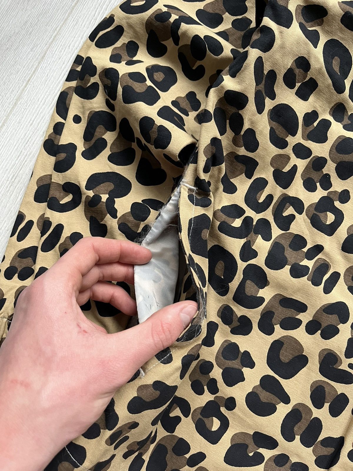 Stussy × Vintage Stussy Big Logo Rare Cheetah Leopard Camo Work Jacket Coach Size US M / EU 48-50 / 2 - 8 Thumbnail